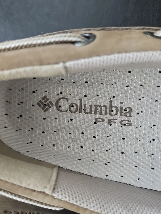Columbia PFG Light Tan Mesh-Trim Boat Shoe - Picture 2 of 9